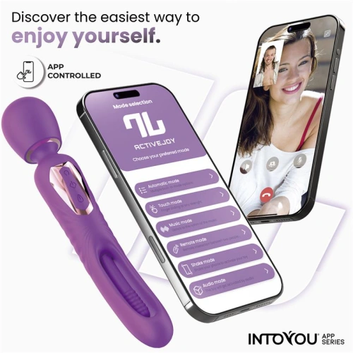 2 в 1 G-спот вибратор и Wand масажор с APP Intoyou Salma [4]
