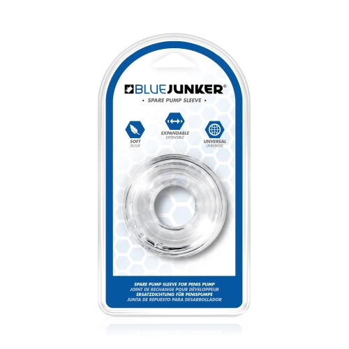 Универсален накрайник за пенис помпа Blue Junker прозрачен [2]