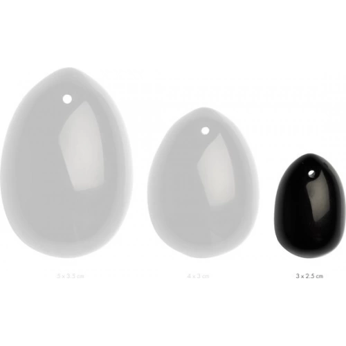 Вагинално яйце от черен обсидиан Yoni размер  S [3]