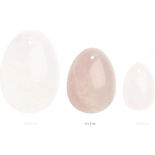 Вагинално яйце от розов кварц Yoni размер М [3]