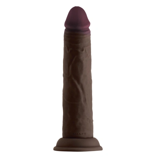 Двуслойно дилдо от силикон Shaft Model J 8,5" кафяво