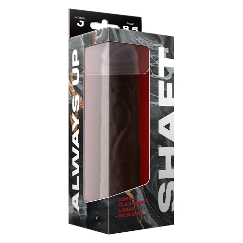 Двуслойно дилдо от силикон Shaft Model J 8,5" кафяво [6]