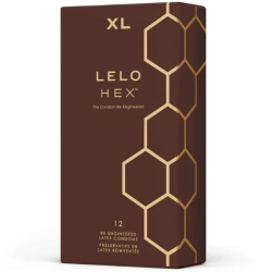 12 бр. Луксозни големи презервативи Lelo Hex XL