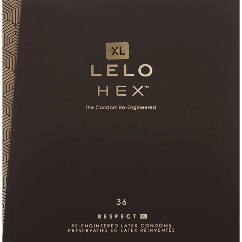 36 бр. Луксозни презервативи Lelo Hex XL 