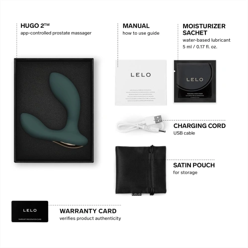 Lelo Hugo 2 простатен стимулатор с Аpp зелен [3]