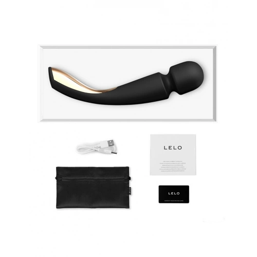 Луксозен масажор с вградена батерия Lelo Smart Wand 2 Medium черен [1]