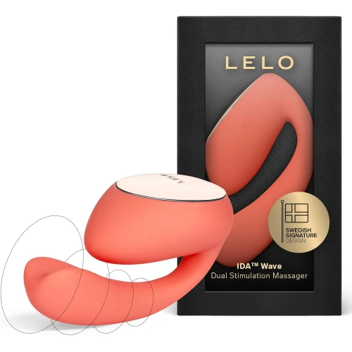 G-спот и клиторен стимулатор с движение Lelo Ida Wave с App корал
