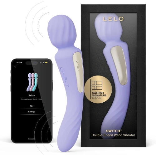 Lelo Switch 2 в 1 Луксозен вибратор и wand масажор с App