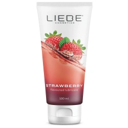 Ароматен орален лубрикант Liebe Strawberry 100 мл.