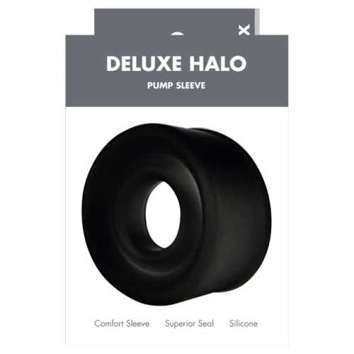 Здрав накрайник за пенис помпа от силикон Deluxe Halo [2]