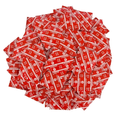 100 бр.  Ароматни презервативи London Red  [3]