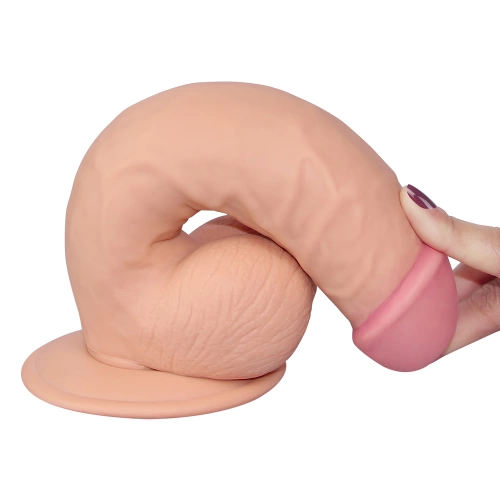 Реалистично дилдо с тестиси The Ultra Soft Dude 8.5" [4]