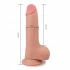 Гъвкаво реалистично двуслойно дилдо от кибер кожа Skinlike Cock 7.5" [3]