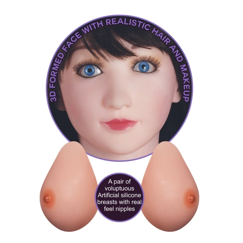 Надуваема секс кукла с 3D лице, реалистични отвори и силиконови гърди Marilyn [3]
