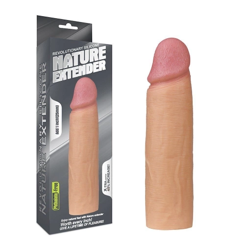 Луксозен пенис удължител и удебелител от силикон Nature Extender [6]