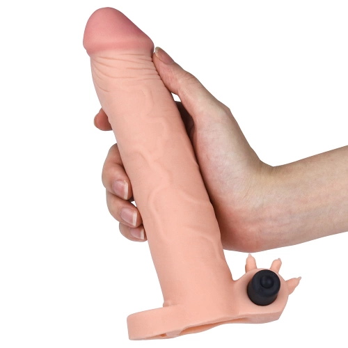 Вибриращ пенис удължител с пръстен Pleasure X-tender 7 см. [6]