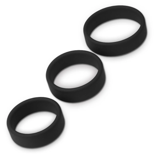 Комплект плоски пенис пръстени от силикон Pro Ring