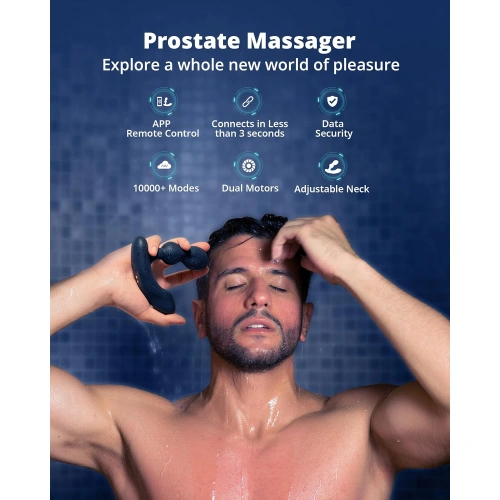 Луксозен вибриращ простатен стимулатор с 2 мотора Lovense Edge 2 с App [8]