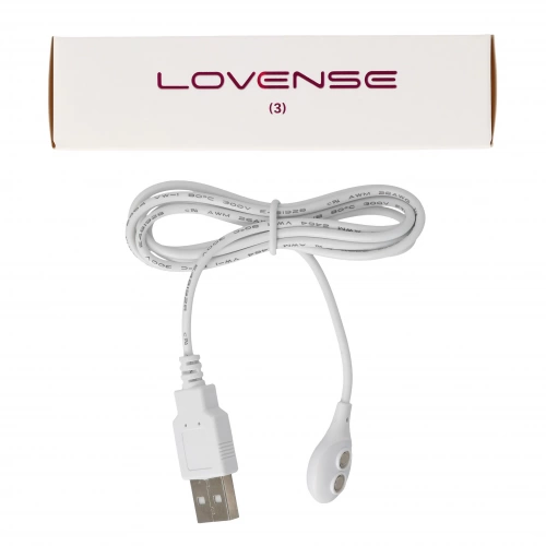 Магнитен USB кабел за презареждане Lovense бял [1]