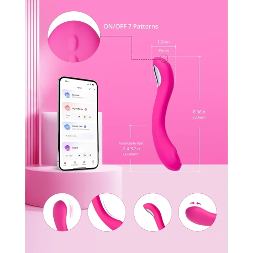 Презаредим G-spot вибратор с пулсации Lovense Osci 2 с App [5]