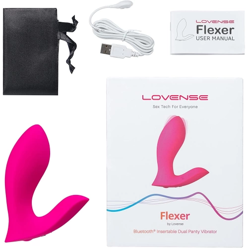 Lovense Flexer луксозен стимулатор за носене с App розов [12]