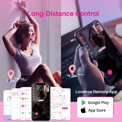 Lovense Flexer луксозен стимулатор за носене с App розов [9]