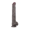 Голямо силиконово дилдо Nature Cock 14,5" кафяво
