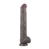Голямо силиконово дилдо Nature Cock 14,5" кафяво