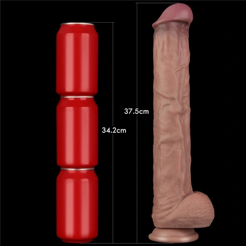 Гъвкаво силиконово дилдо Nature Cock 14,5" [13]