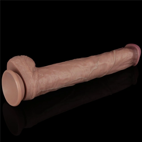 Гъвкаво силиконово дилдо Nature Cock 14,5" [8]