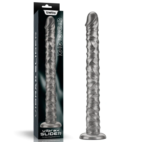 Вибриращо дълго гъвкаво дилдо Vibrax Slider 40 см [8]