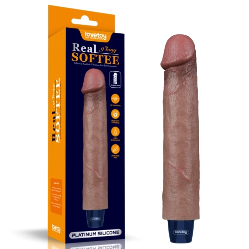 Презаредим вибратор от силикон Real Softee 9'' [11]