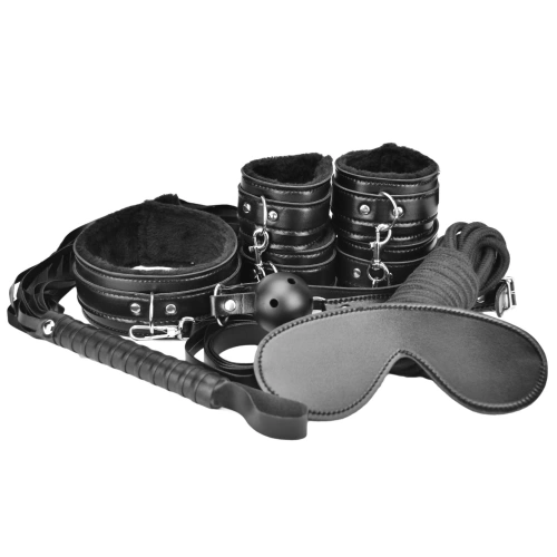 Бондидж комплект от 8 части Beginners Bondage Kit черен