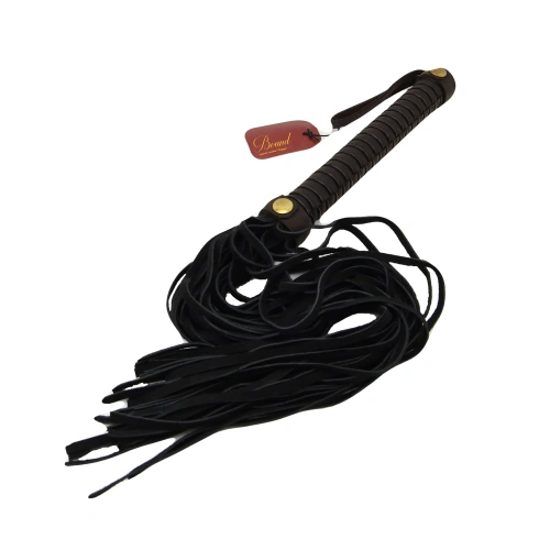 Луксозен камшик от естествена кожа Bound Nubuck Flogger
