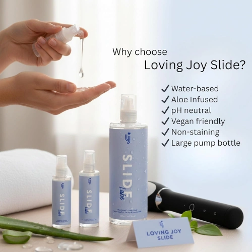 Лубрикант на водна основа с алое Loving Joy Slide 500 мл [7]