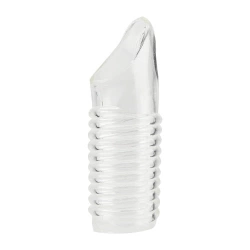 Еластичен пенис удебелител с пръстен за тестиси Rev