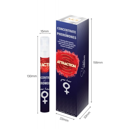Концентрирани феромони за жени Attraction Silver Edition 10 ml [2]