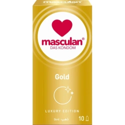 10 бр. Луксозни златисти презервативи Masculan