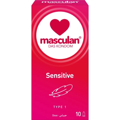 10 бр. Тънки презервативи Masculan Sensitive [1]