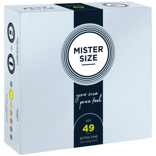 36 бр. Тънки презервативи Mister Size 49 мм