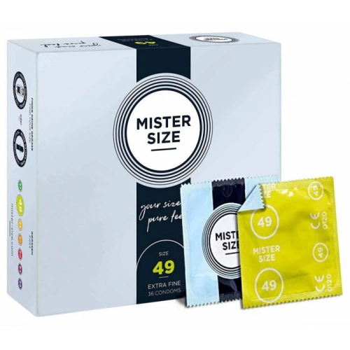 36 бр. Тънки презервативи Mister Size 49 мм [1]