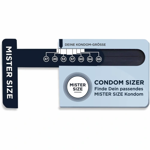 Линийка за измерване ширината на пениса Mister Size [1]