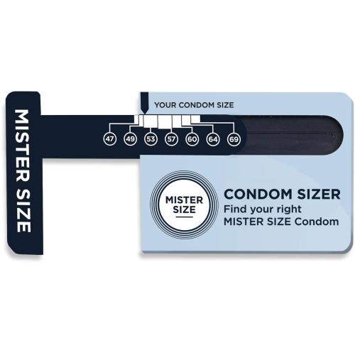Линийка за измерване ширината на пениса Mister Size