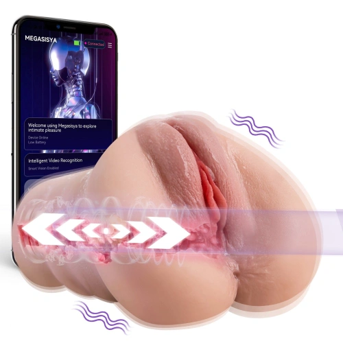 Вибриращ и тласкащ мастурбатор вагина с App Xise Sora  [1]