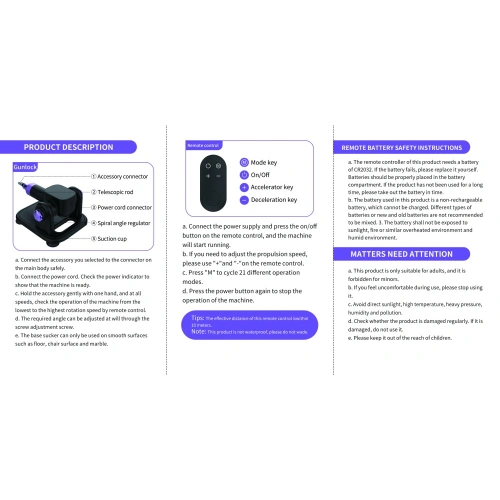 Секс машина с дилдо и дистанционно A8 III [12]
