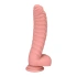 Релефно дилдо от силикон Ribbed [4]