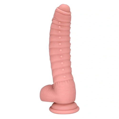 Релефно дилдо от силикон Ribbed [1]