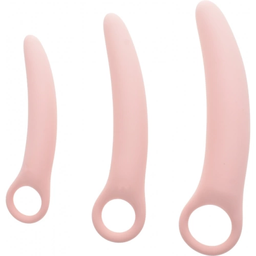 Комплект 3 броя силиконови вагинални дилататори Mokko розови