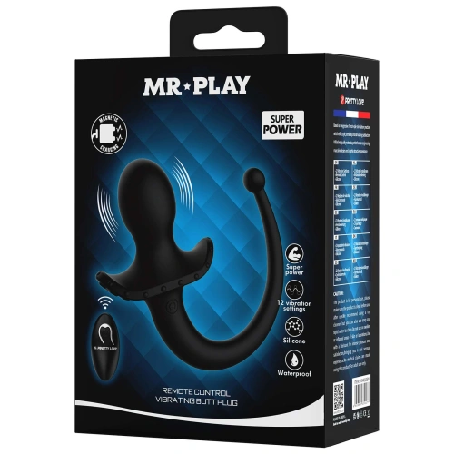 Вибриращ анален разширител с опашка Mr. Play Super Power [6]