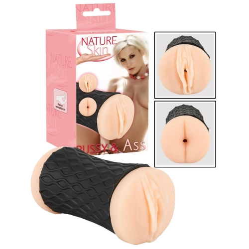Реалистичен двоен мастурбатор вагина и анус Nature Skin [4]
